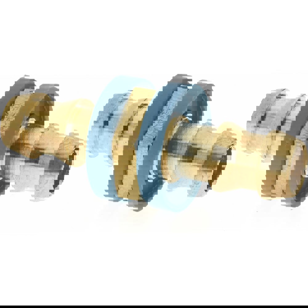 Barbed Push-On Hose Mender: Brass, 3/8